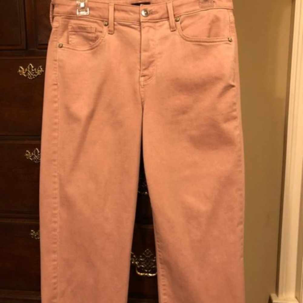 NWOT, NYDJ, Wide Leg Capri, Rose, Petite Size 10